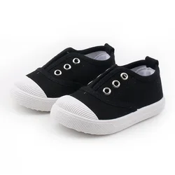 New Children's Canvas Shoes for Girls for Autumn Kids Sneakers Boys 3 To 4 Age for Boy 25 Size Elastic Sports Shoes for Toddlers