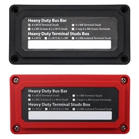 DC 48v 300A 4 terminales M8 M10 pernos barra colectora bloque de distribución de energía diseño Modular de alta resistencia caja de barra colectora caja organizadora de cables de coche