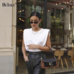 Bclout Spring Summer Sleeveless Loose Top Women Fashion O Neck Tank Top Sport Vest Tops Female Casual Basic Shirt  Camis 2020