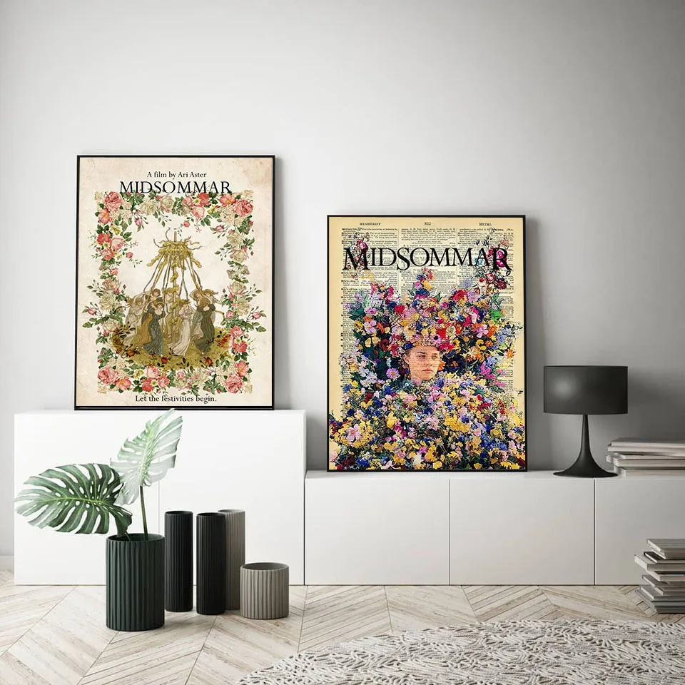 Midsommar May Day Film Dictionary Poster Print Canvas Painting Abstract Wall Art Pictures Nordic Living Room Home Decor No Frame