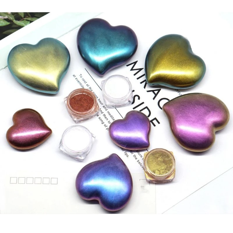 9 Colors Magic Resin Chameleons Pigment Mirror Pearl Powder Colorant Epoxy Resin Glitter Resin Jewelry Making Tool Kit