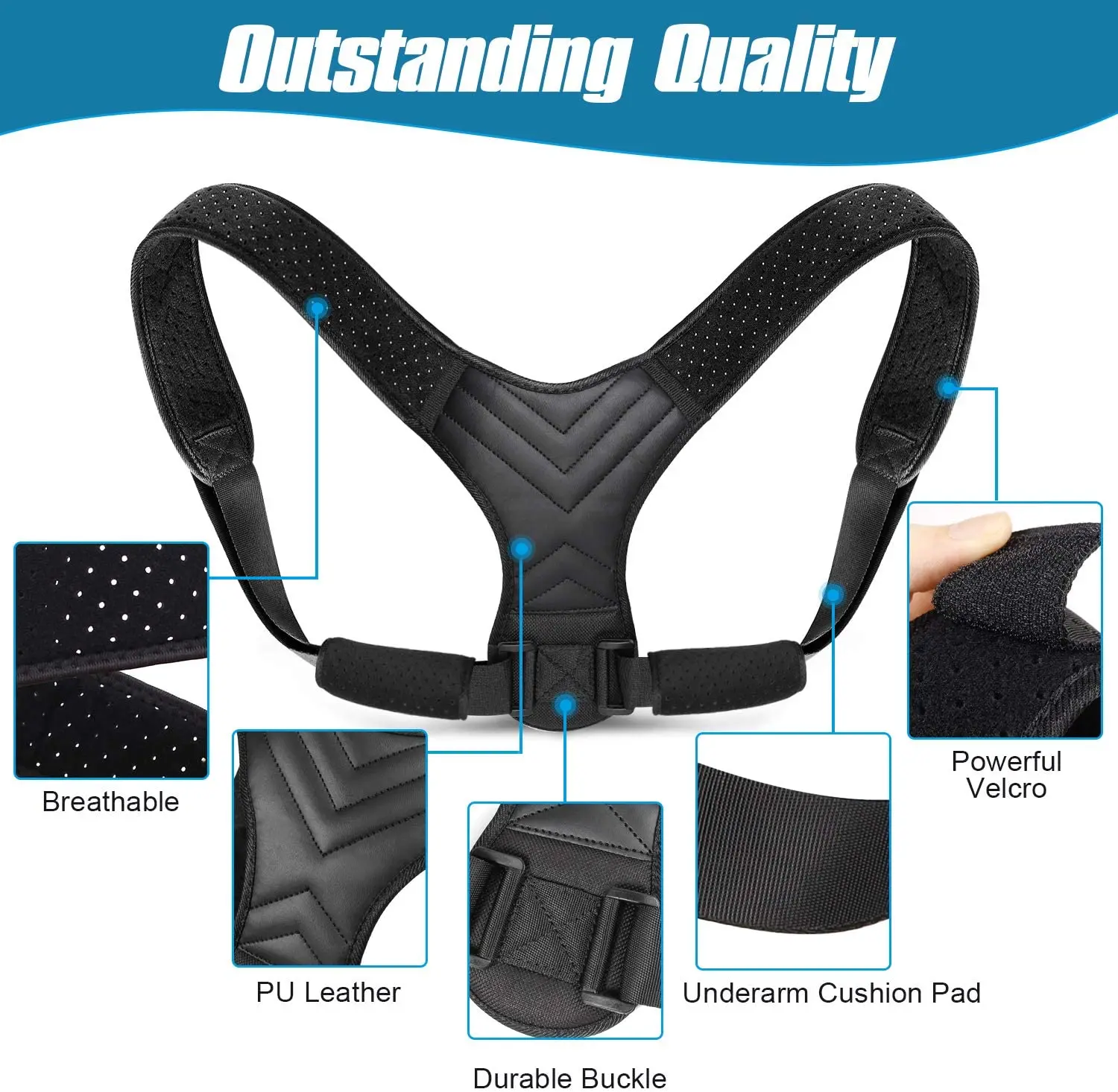 NEW Back Posture Corrector Belt Women Men Prevent Slouching Relieve Pain Posture Straps Clavicle Support Brace Drop Shipping