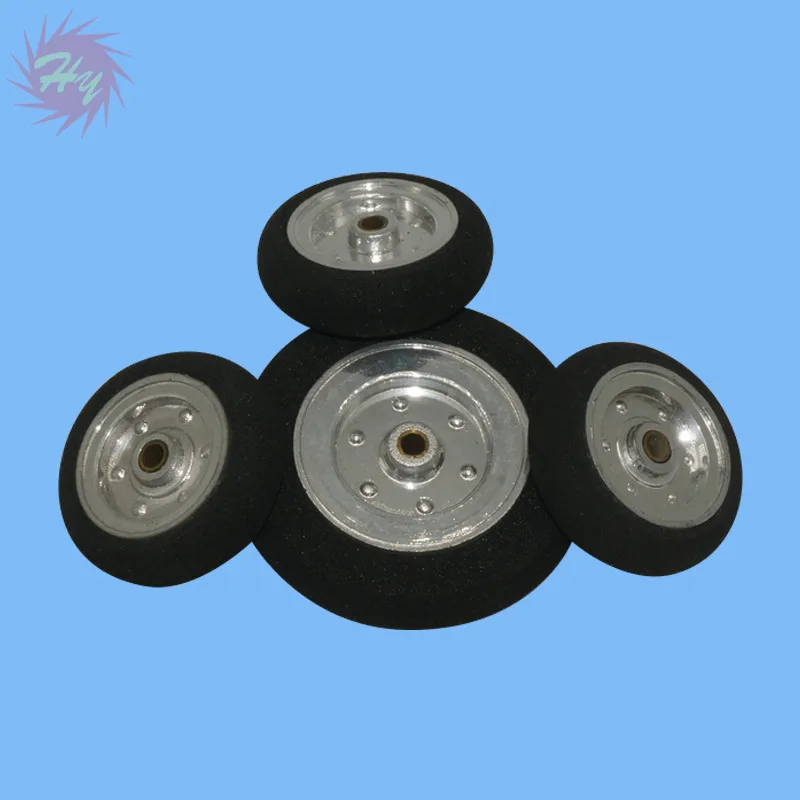 2 Pcs Landing Gear Electroplate Super Light Wheels D30-58mm For RC Airplane Replacement Toys Plane Accessory