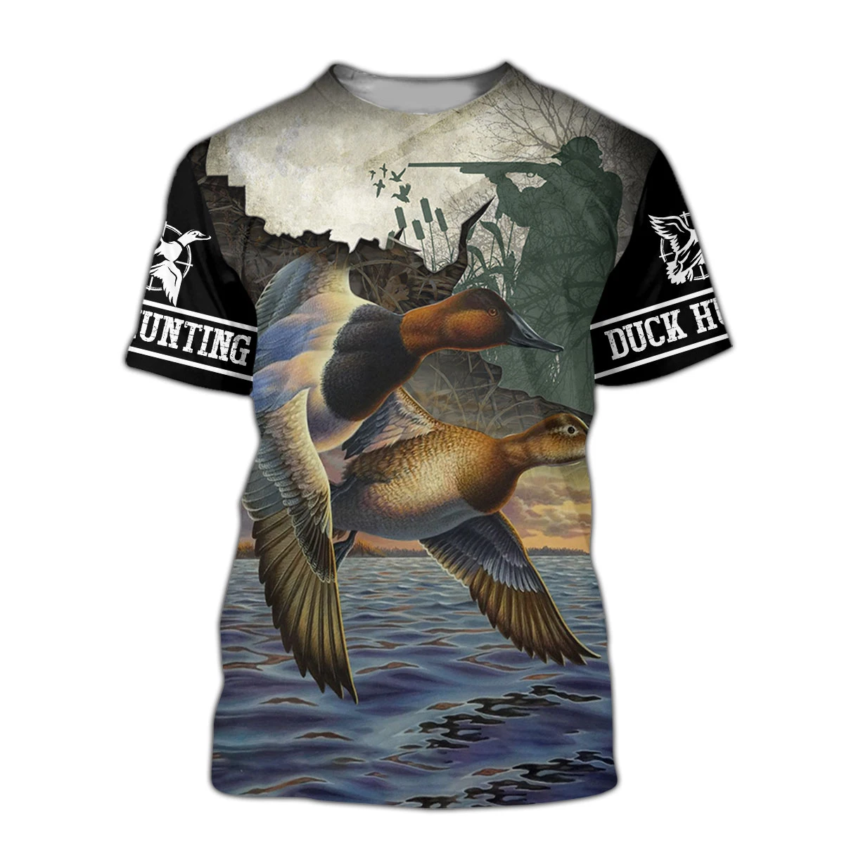 TX241 Camiseta Pesca Verano Unisex Estampado 3D Caza de Pato - imagen 2