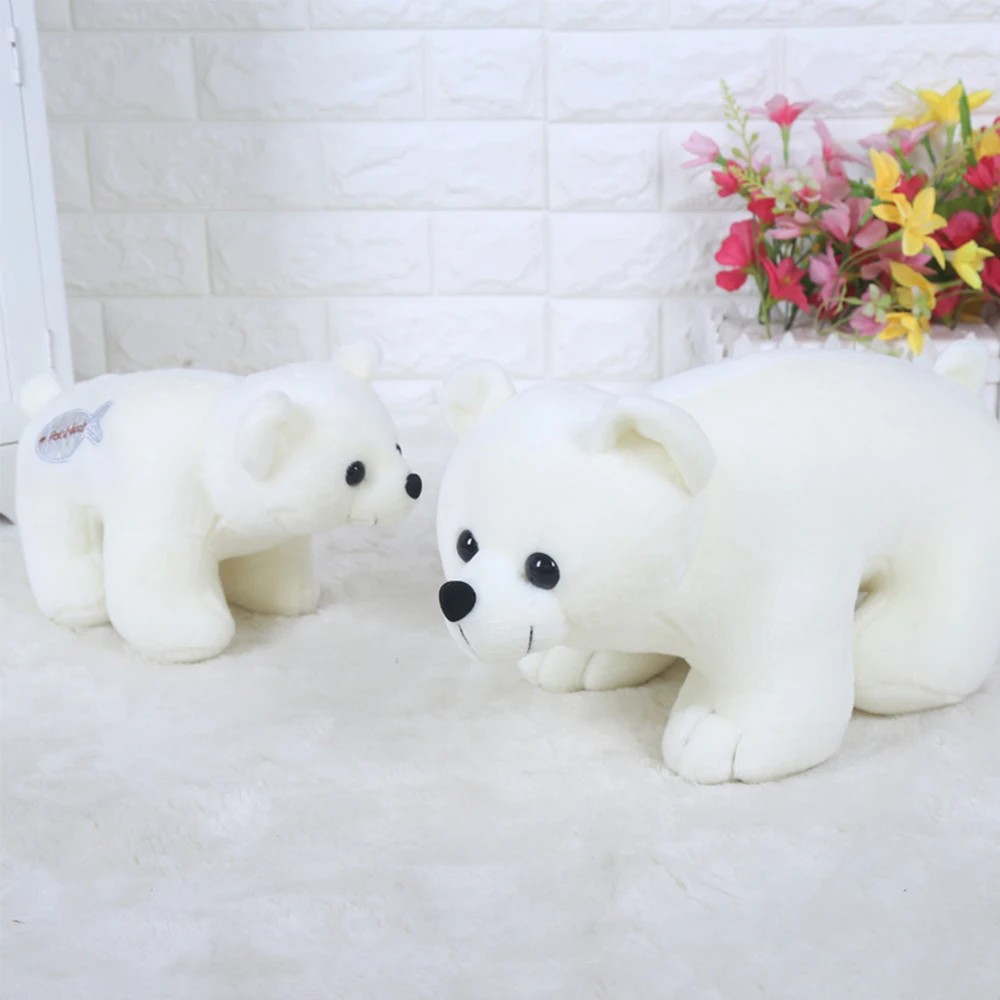 9 inch plush polar bear cute white plush doll soft padded animal kid playmate child boy girl birthday gift home decor 23cm