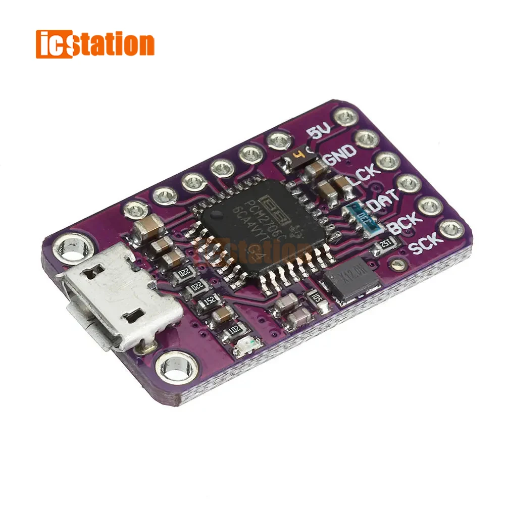 PCM2706 GY-PCM2706 USB TO I2S IIS Audio Power Amplifier Module OTG Sound Sub DAC Slave Daughter Card Decorder