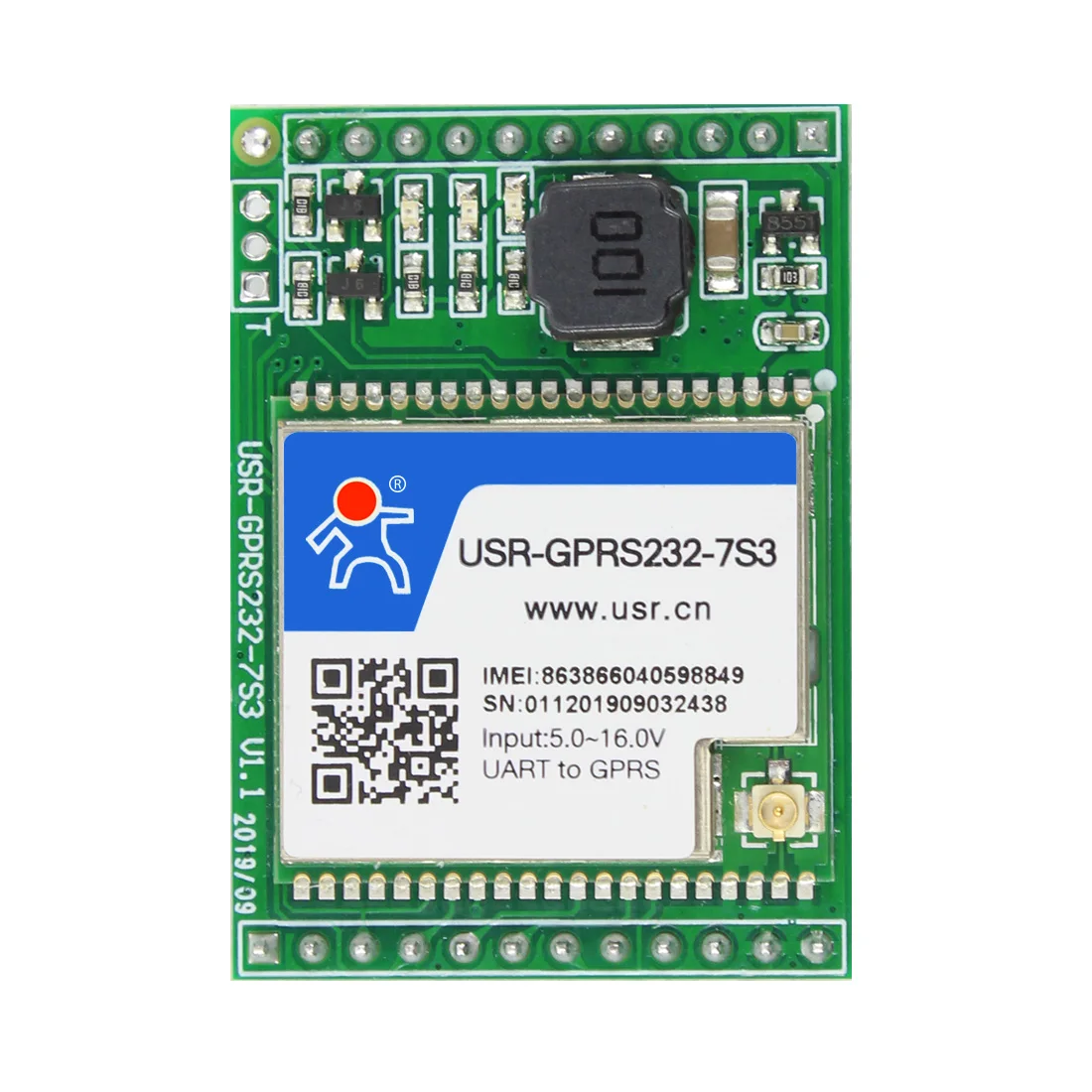 USR-GPRS232-7S3 Serial UART TTL ถึง GPRS/GSM/EDGE โมดูล Httpd Client สนับสนุนสูงแบบบูรณาการโมดูล GPRS