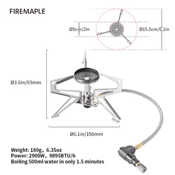 Fire Maple Pressure Regulator Camping Stove Lightweigt Outdoor Gas Burner Gear For Trekking Hiking Backpacking