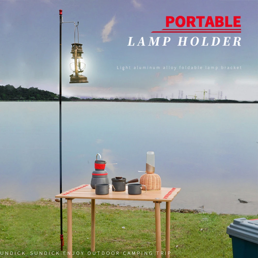 Detachable Lantern Stand Lamp Tripod Camping Lamp Bracket Lamp Holder Portable Camping Accessory Outdoor Tools