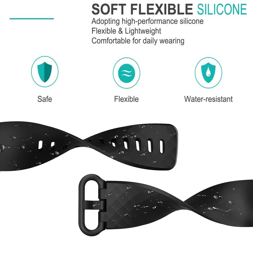 Thay thế Ban Nhạc Dành Cho Vòng Đeo Sức Khỏe Fitbit Charge 3 Dây Đeo Silicone Fitbit Charge 4 Ban Nhạc Cổ Tay Dành Cho Vòng Đeo Sức Khỏe Fitbit Charge 3 ban nhạc