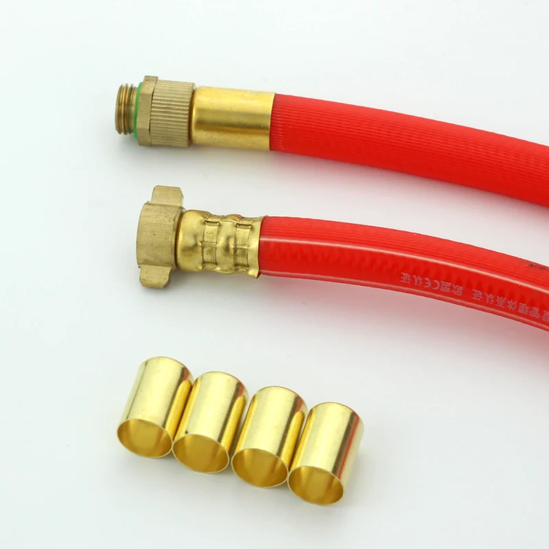 Accessoires de sertissage de tuyaux haute pression, connecteur de tuyau en laiton, outils de sertissage de tuyau, manchon en cuivre, connecteur