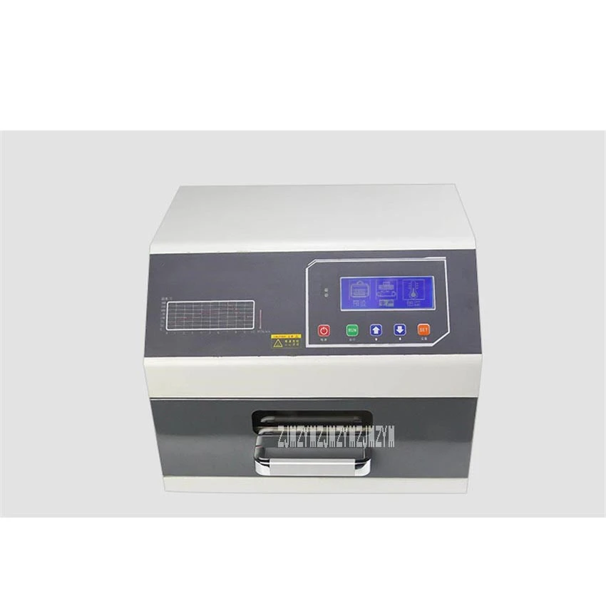 ZB3530HL-horno de reflujo infrarrojo 3D, horno de soldadura de aire caliente, máquina de soldadura de reflujo pequeño, 110V/220V, 2400W
