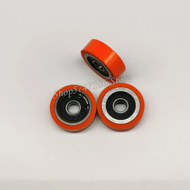 5PCS Rand Banding Maschine Tracking Rad 31*8 * 10PU Rad Profilierte Rad Flush Gummi Rad Holzbearbeitung Zubehör