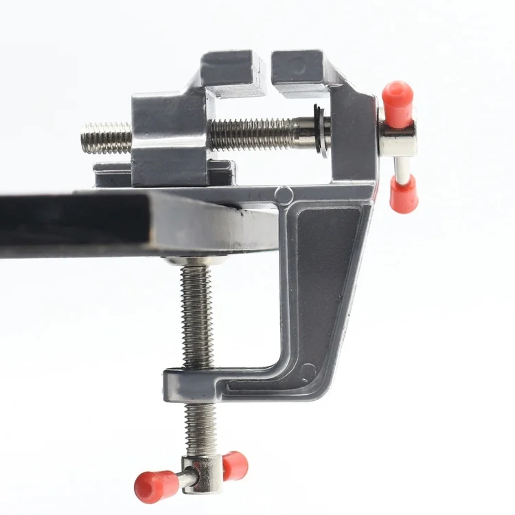 Imagem -03 - Alumínio em Miniatura Pequenos Joalheiros Hobby Braçadeira no Banco de Mesa Vise Mini Ferramenta Vice Muliti-funcational Workbench Furadeira