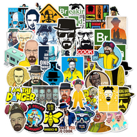 10/30/50pcs Breaking Bad TV Show Stickers PVC Waterproof Toy Graffiti  Kid Stickers Skateboard Guitar Suitcase Luggage Car Decal