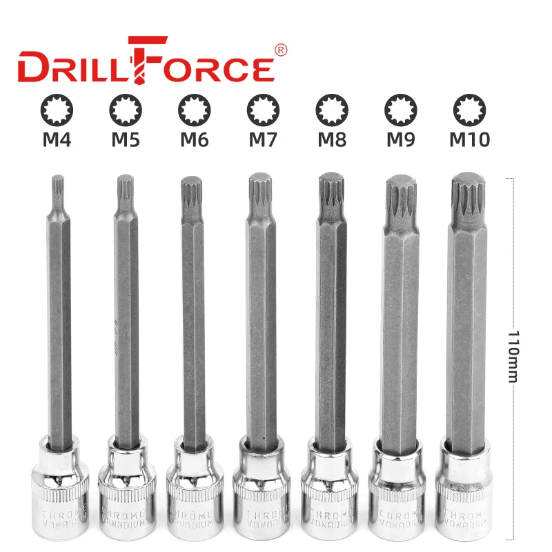 Drillforce 7PCS M4-M10 3/8\