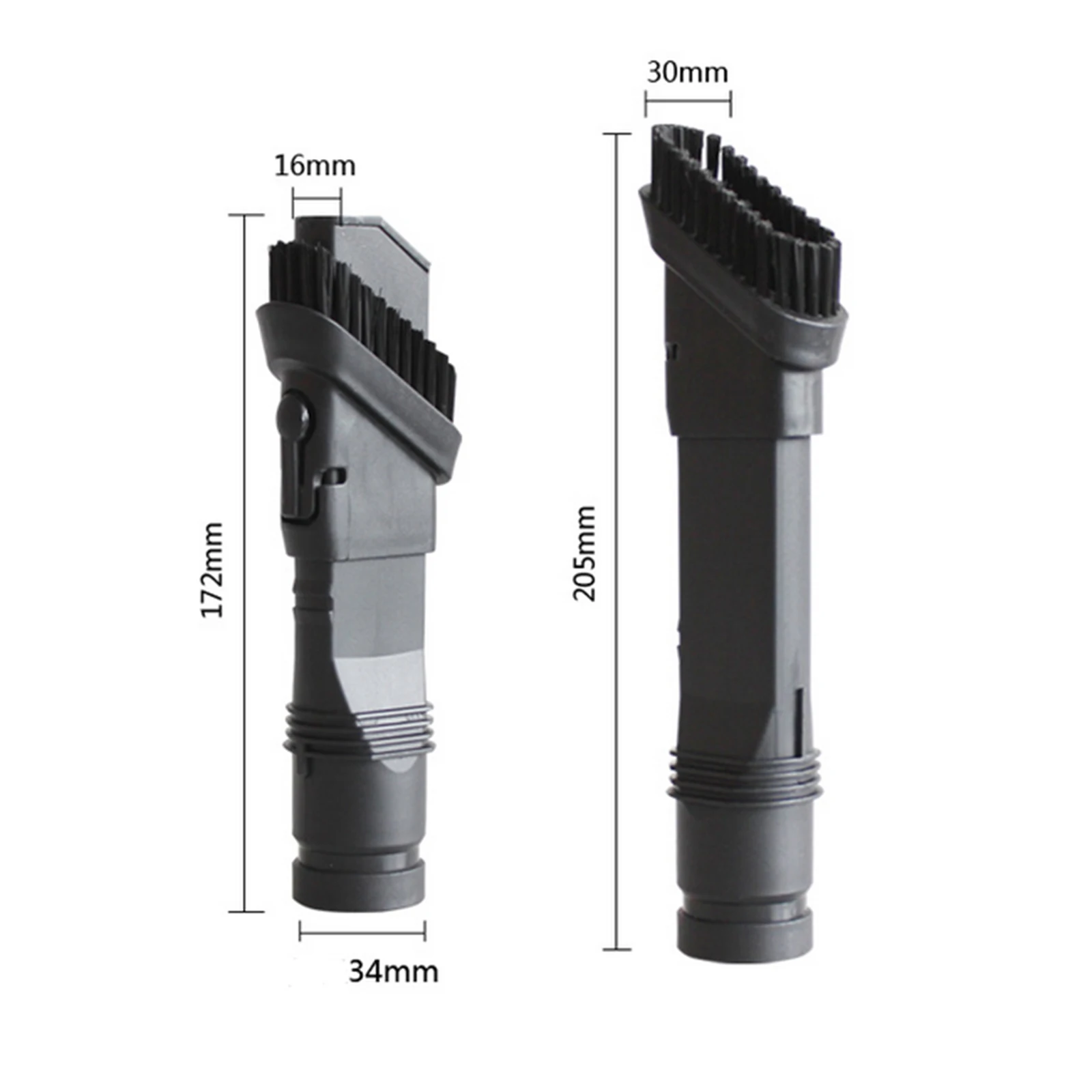 Vacuum Cleaner Flat Suction Nozzle Round Brush Attachments Replacement for Proscenic I9 Aveeno A219 for Haier Cleaner Parts