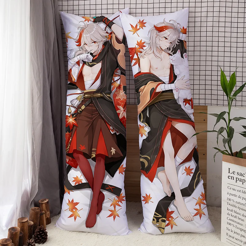 Anime Genshin Impact Kaedehara Kazuha Dakimakura Body Pillow Cover Case 150CM 160CM 180CM Hugging Pillowcase