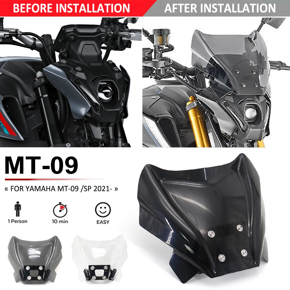 

Новинка для YAMAHA MT09 MT-09 MT 09 SP 2021-аксессуары для мотоциклов ветровое стекло экран ветрового стекла обтекатель ветрового стекла экран дефлектор