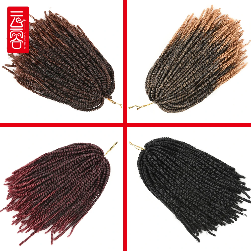 YunRong Nubian-Cabello sintético de ganchillo para mujer negra, pelo suave y rizado, rizado, para fiesta, citas, diario