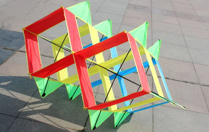 Cometa 3D gigante profesional de alta calidad con mango y línea, buen vuelo, novedad