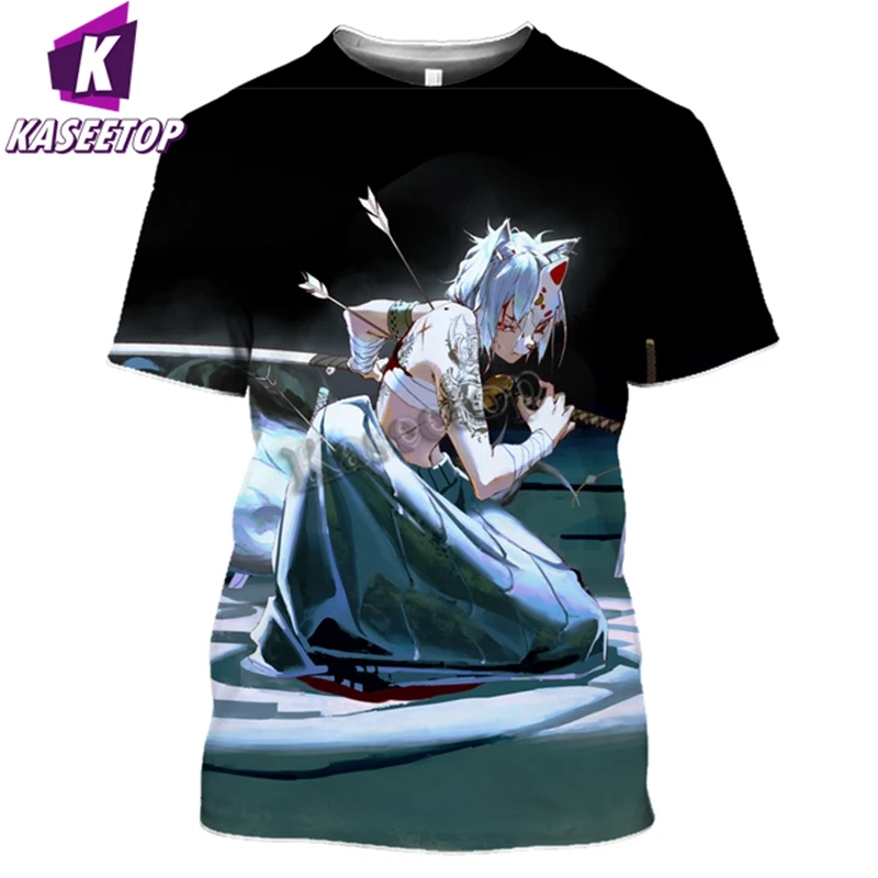 Anime Girl T Shirt Men 3D Beach Women Samurai Tops Touhou Project Tshirt Sexy Bikini Hentai Cartoons Beauty Sportswear T254