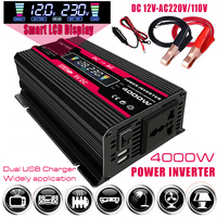 600W 12v to 220v 110v Power Inverter  Inversor 12 v 110 v Modified Sine Wave Solar Converte Auto Adapter Solar Converter for Car