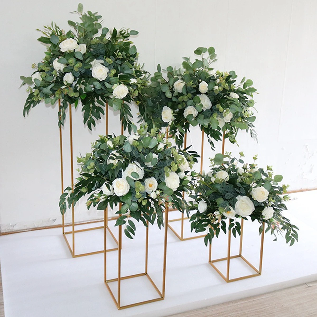 13pcs)Eucalyptus Leaves Wedding Flower Balls Wedding Table Centerpieces for Rose Artificial Flower Ball decor AB0794