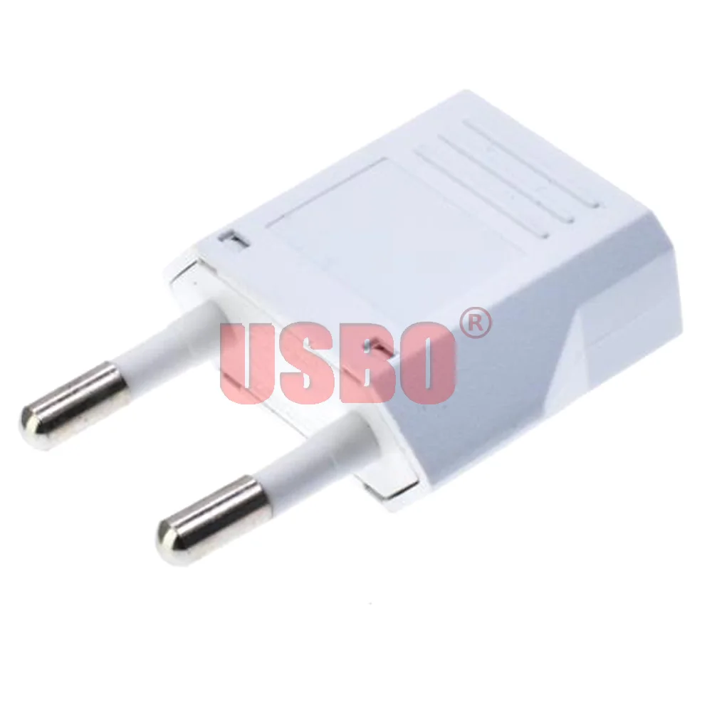 Портативный дорожный адаптер с Европейским штырьком 4,0 мм, черный, белый, 6 А, 125 В/250 В, маленький Электрический преобразователь розеток ЕС/США в ЕС