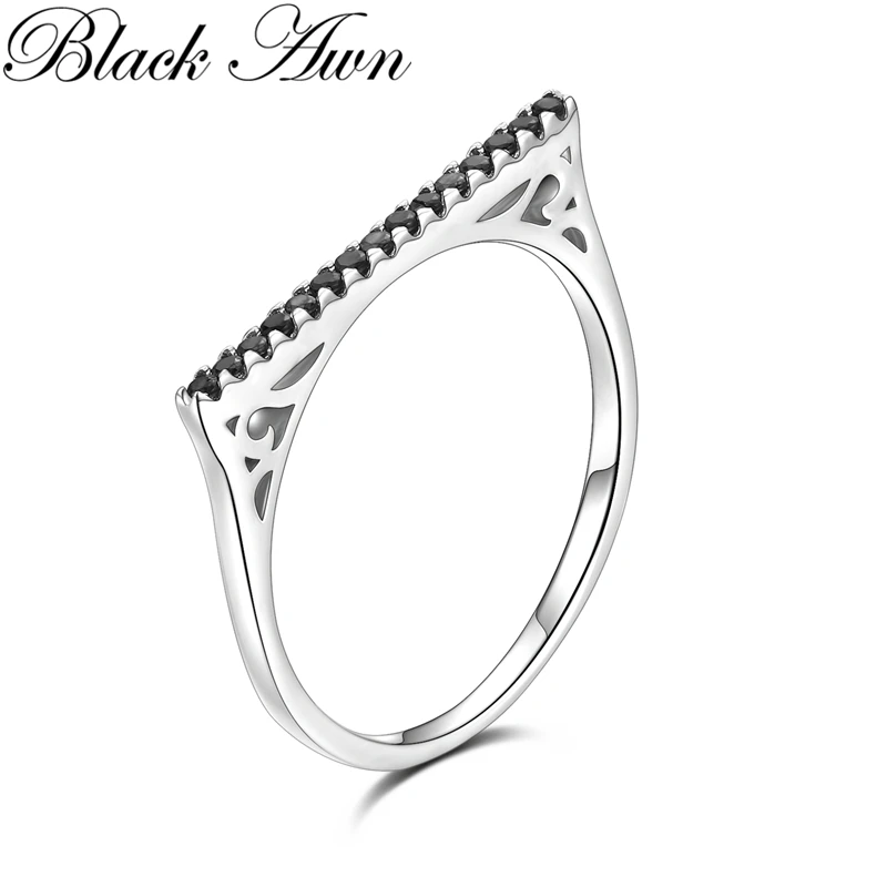 BLACK AWN 2024 New Fashion Anillos Mujer Silver Color Jewelry  Wedding Rings for Women Engagement Ring Luxury C408