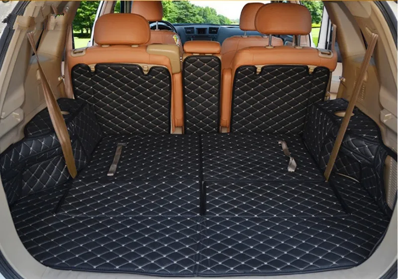 High quality! Special car trunk mats for Toyota Kluger 7 seats 2013-2007 waterproof boot carpets cargo liner mats,Free shipping