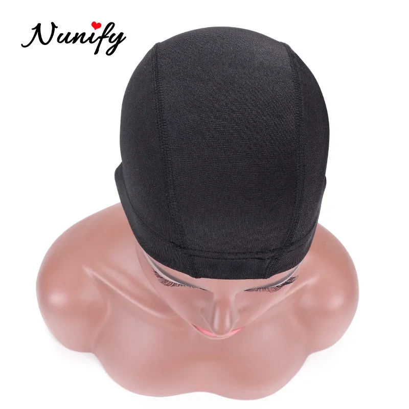 Nunify 1PCS S M L Wholesale Spandex Dome Cap For Bonnet Perruque Black Hairnet Dome Cap Swimming Wig Accessories Wholesale