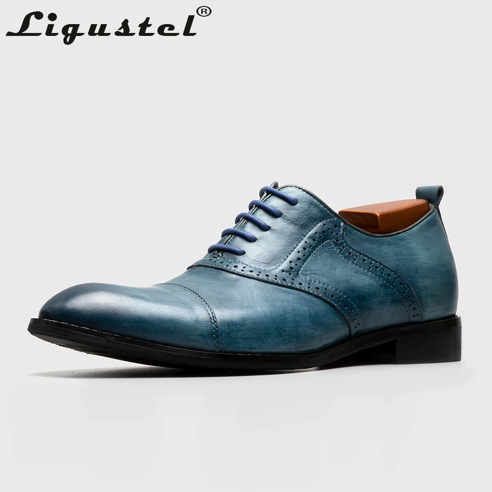 Men Oxford Shoes Patina Dyeing Calf Leather Red Bottom Men Shoes Italy Designer Luxury Men Dress Shoes Business Wedding Party