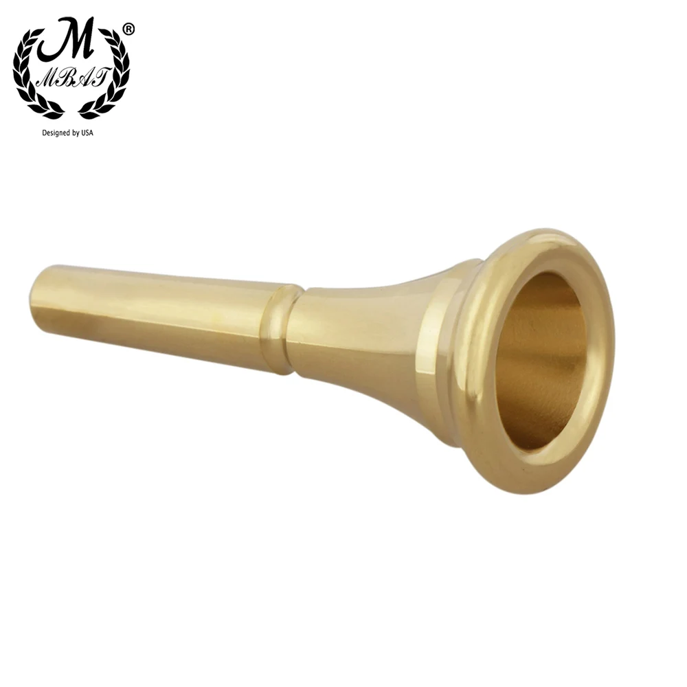 M MBAT French Horn Mouthpiece Metal Copper Alloy French Horn Mouthpiece Professional Gold Silver Plated Musical Instruments