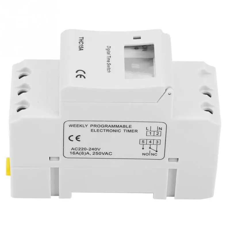 THC-15A DIN RAIL DIGITAL programmabile timer time switch 220VAC 16A time switch timer time 220v Time relay THC-15A