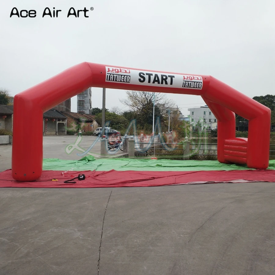 Reusable 10x5m Giant Airtight Arch,Inflatable Start Finish Line Archway With Logo Sticker On Top For Sale Made By Ace Air Art