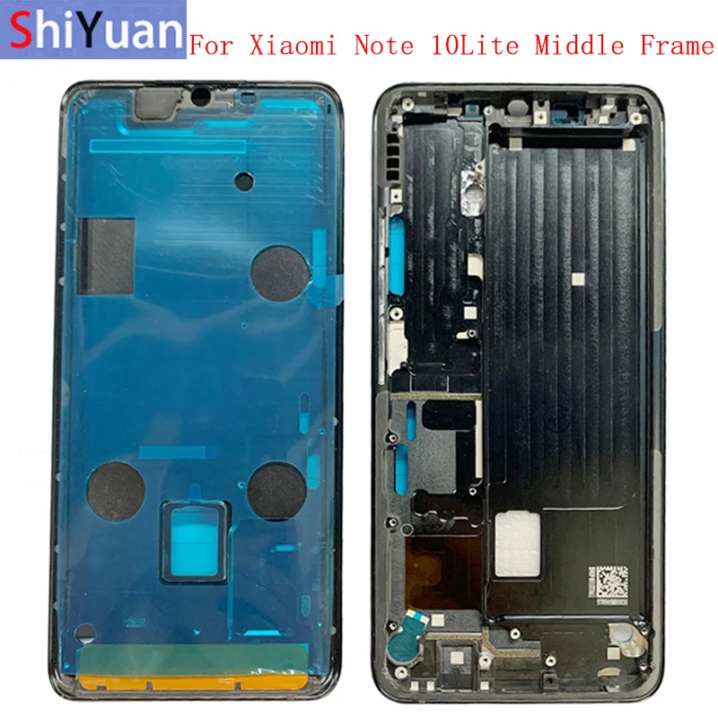 

Housing Middle Frame LCD Bezel Plate Panel Chassis For Xiaomi Mi Note 10 Lite Phone Metal Middle Frame with Adhesive Sticker