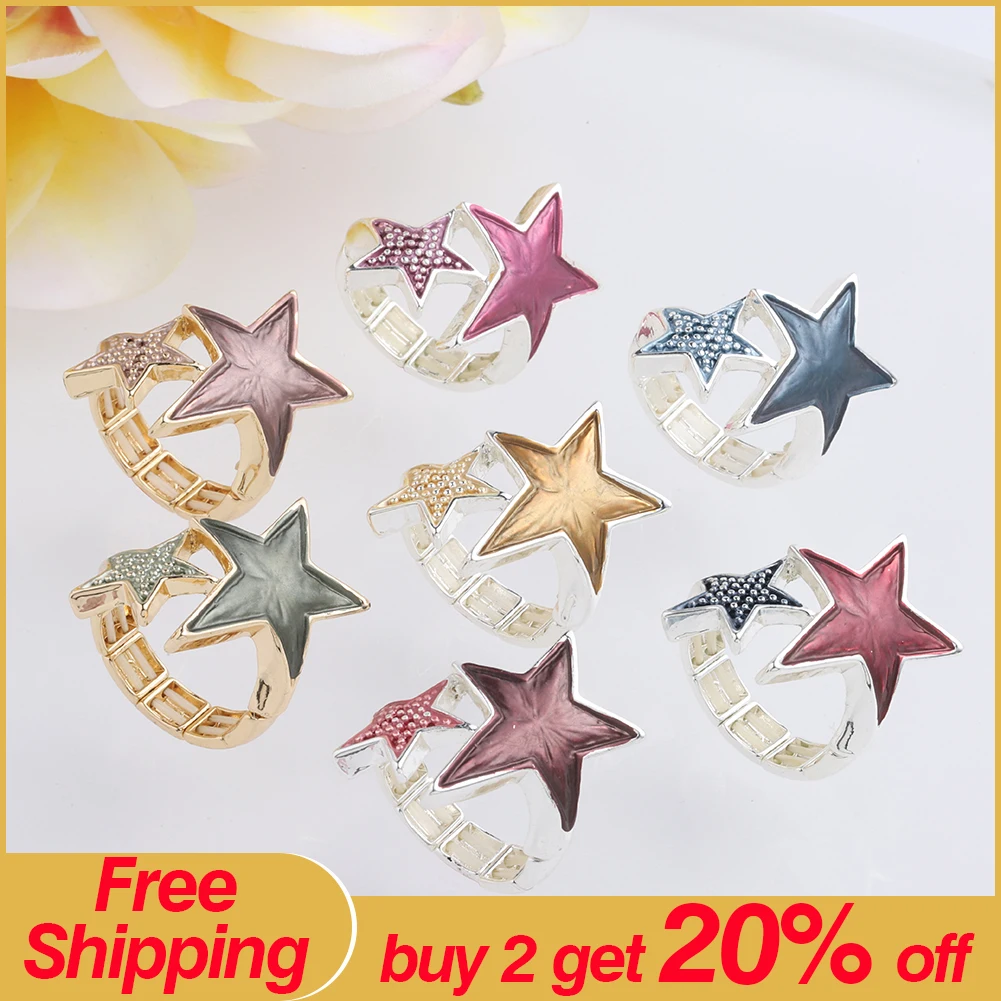 Sale MeiceM Enamel Geometric Ring Adjustable Metal Female Rings Aesthetic Accessories Fashion Jewelry Gifts Rings for Women 2022