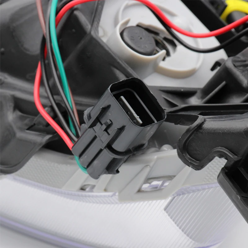 For Hyundai Santa Fe IX45 2013 2014 2015 1 Pair 12V Fog Lamp DRL LED Daytime Running Light Waterproof Car Headlight Assembly