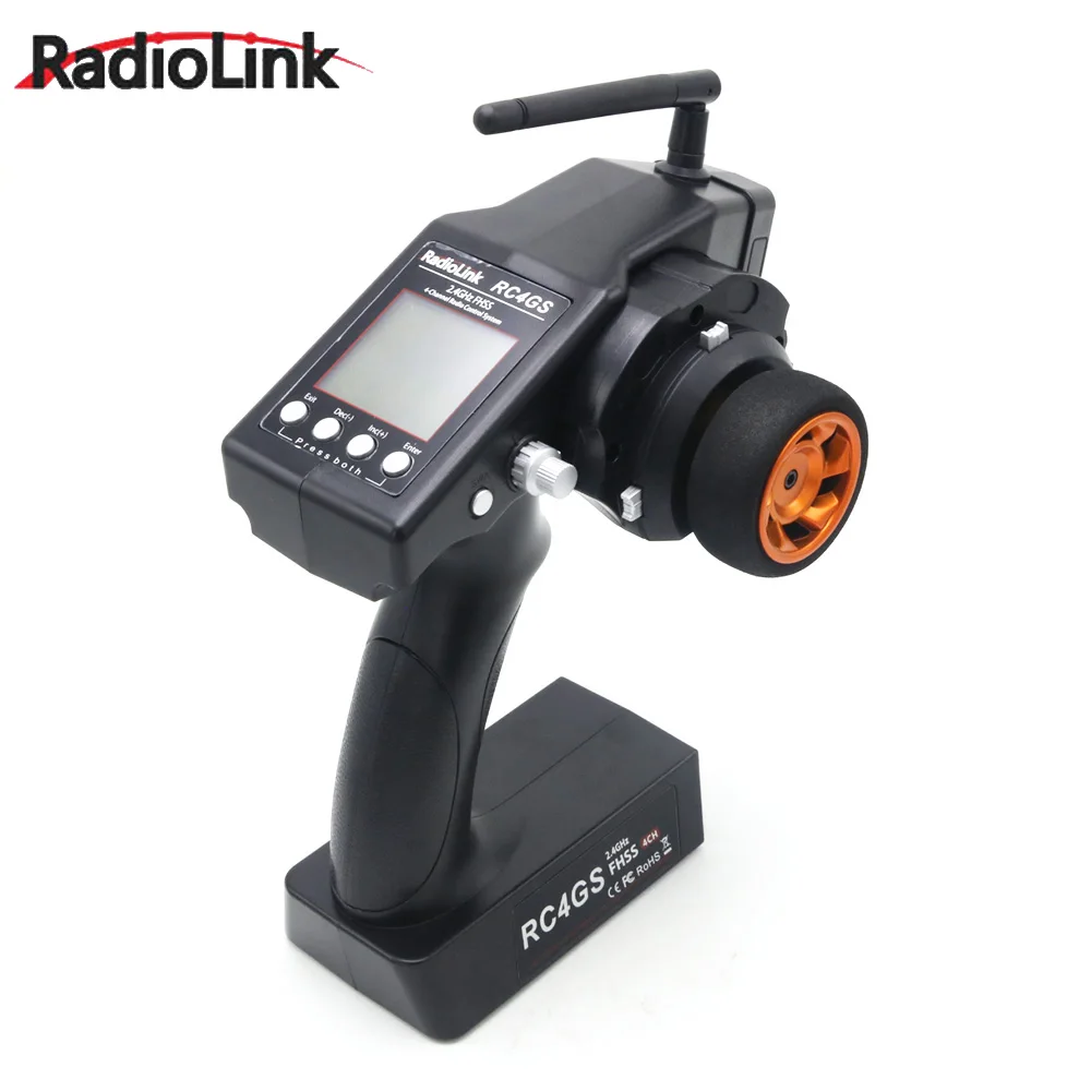 Radiolink-جهاز تحكم عن بعد مع الدوران لسيارة RC ، شاحنة الزاحف ، Wltoys نموذج ، R6FG ، R7FG ، V2 ، 4 CH ، FHSS