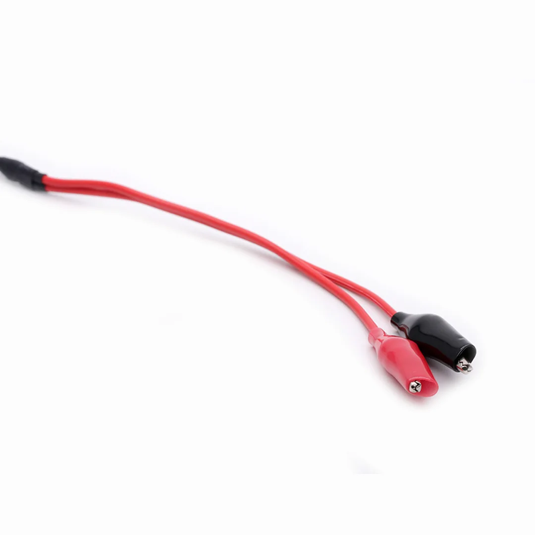 Cable Coaxial RG316 RF, conector macho SMA a pinzas de cocodrilo duales, probador rojo y negro, 50cm, 1 unidad