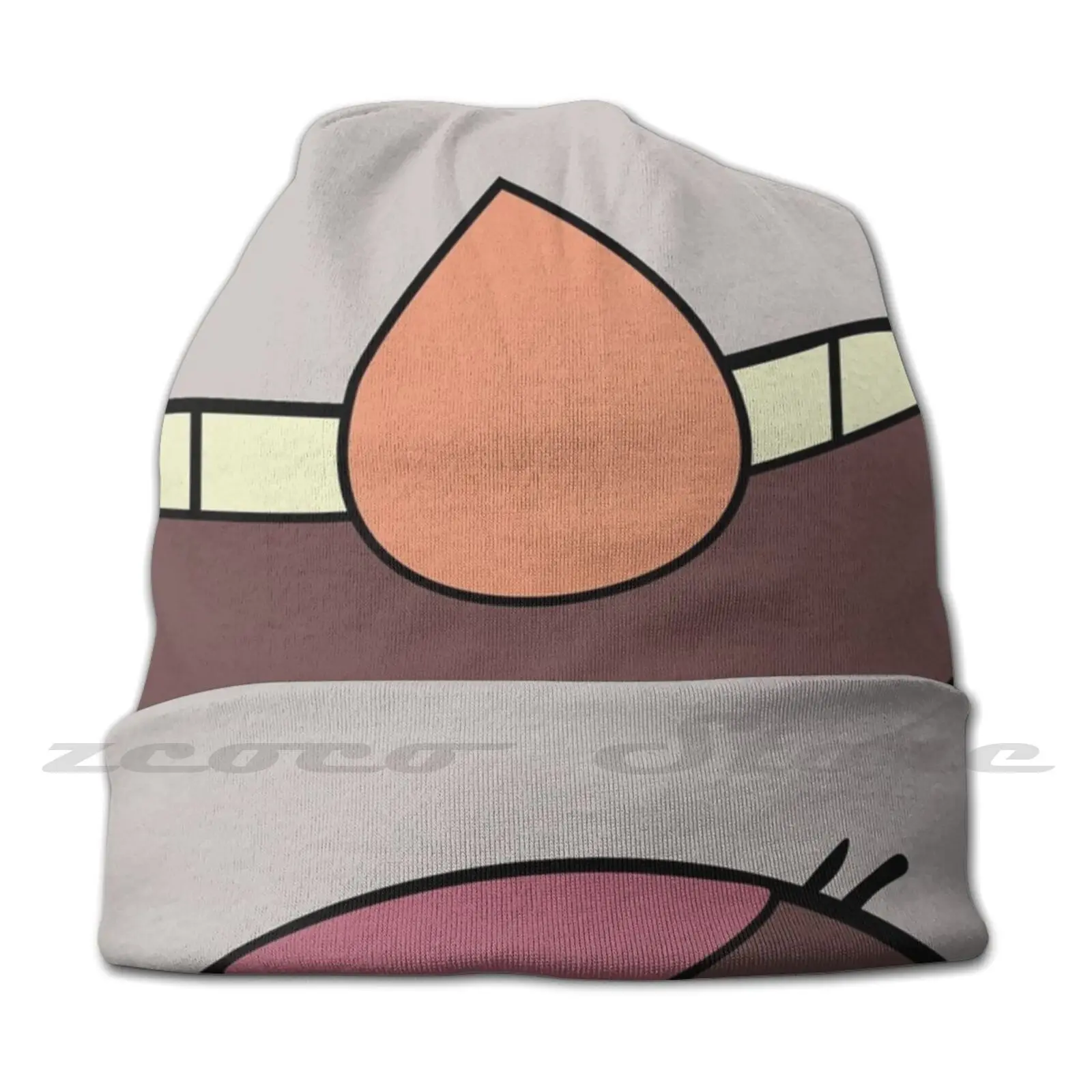 Grunkle Stan Face Personalized Pattern Knit Hats Plus Size Elastic Soft Cap Grunkle Grunkle Stan Stan Face Smile Nose Cartoon