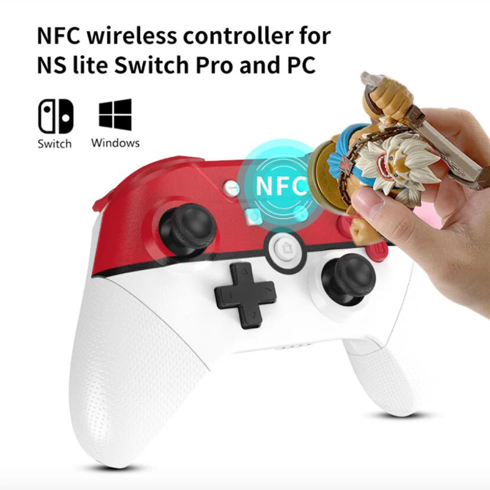 

Беспроводной контроллер Lite для Nintendo Switch Pro, джойстик с NFC и 3D джойстиками, совместимый с Bluetooth