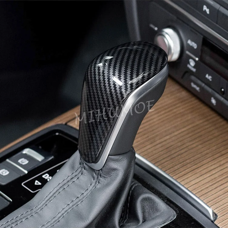 

Накладка на ручку переключения передач для Audi A6 (C7) A7 2016, 2017, углеродное волокно