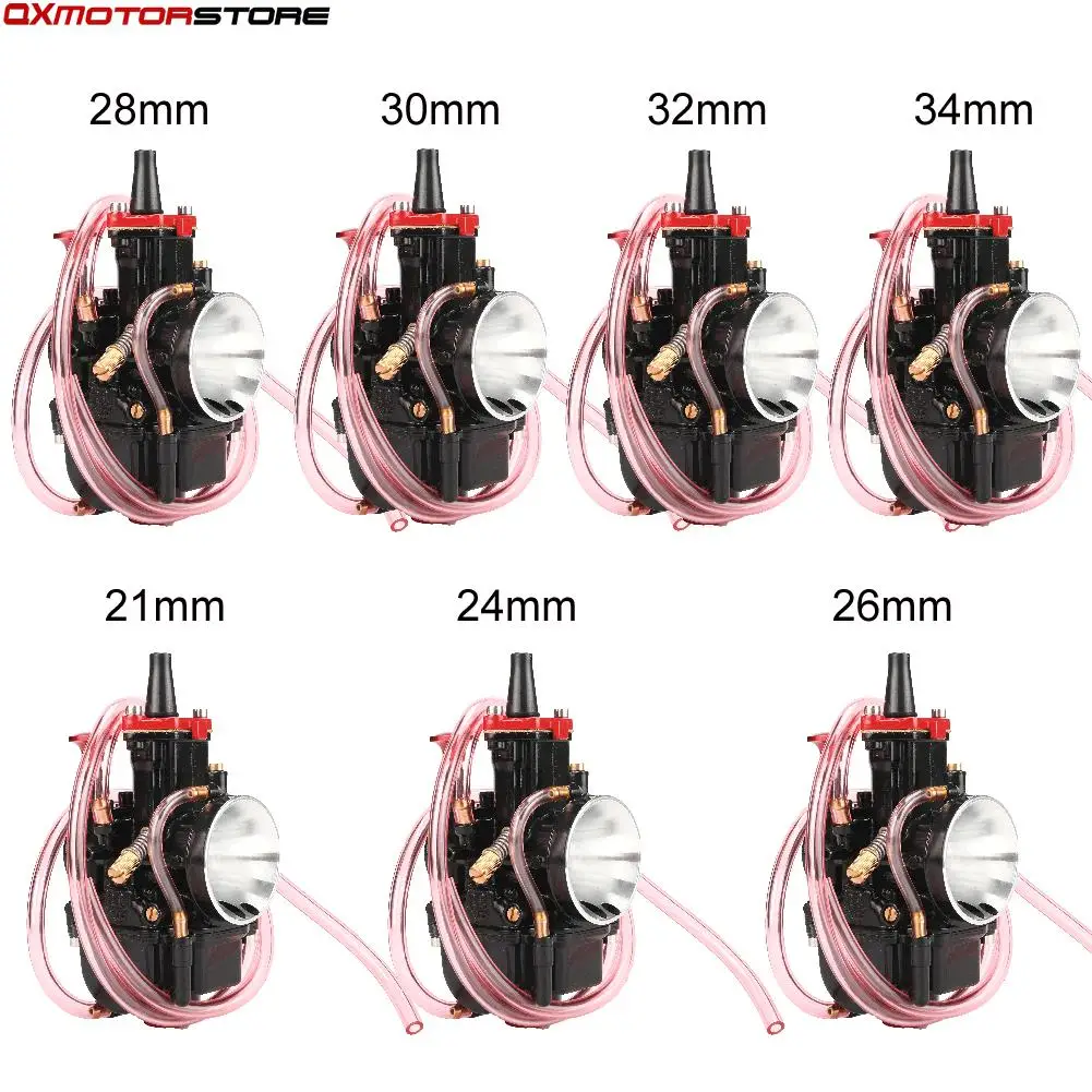 Universal PWK Carburetor 21 24 26 28 30 32 34 2T 4T 70cc to 350cc Motorcycle  With Power Jet For Yamaha For Mikuni Koso ATV