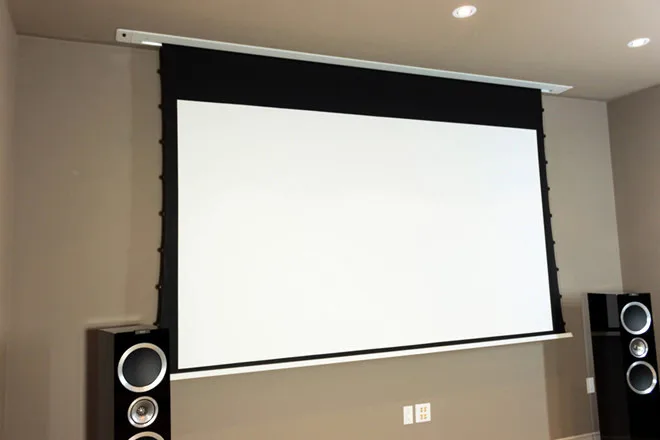 KTSHBCA 4K Woven Akustisch Transparent Stoff Sound Max 8K In-Decken Motorisierte Tab-Gespannt Projektor Bildschirm – Detail 36