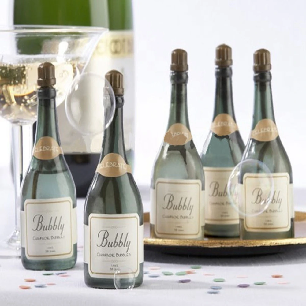 Mini Champagne Bubbles for Wedding Party, White Cake Bottles Decors, Happy Birthday Festival Celebration, Ornament, 50PCs - Image 6