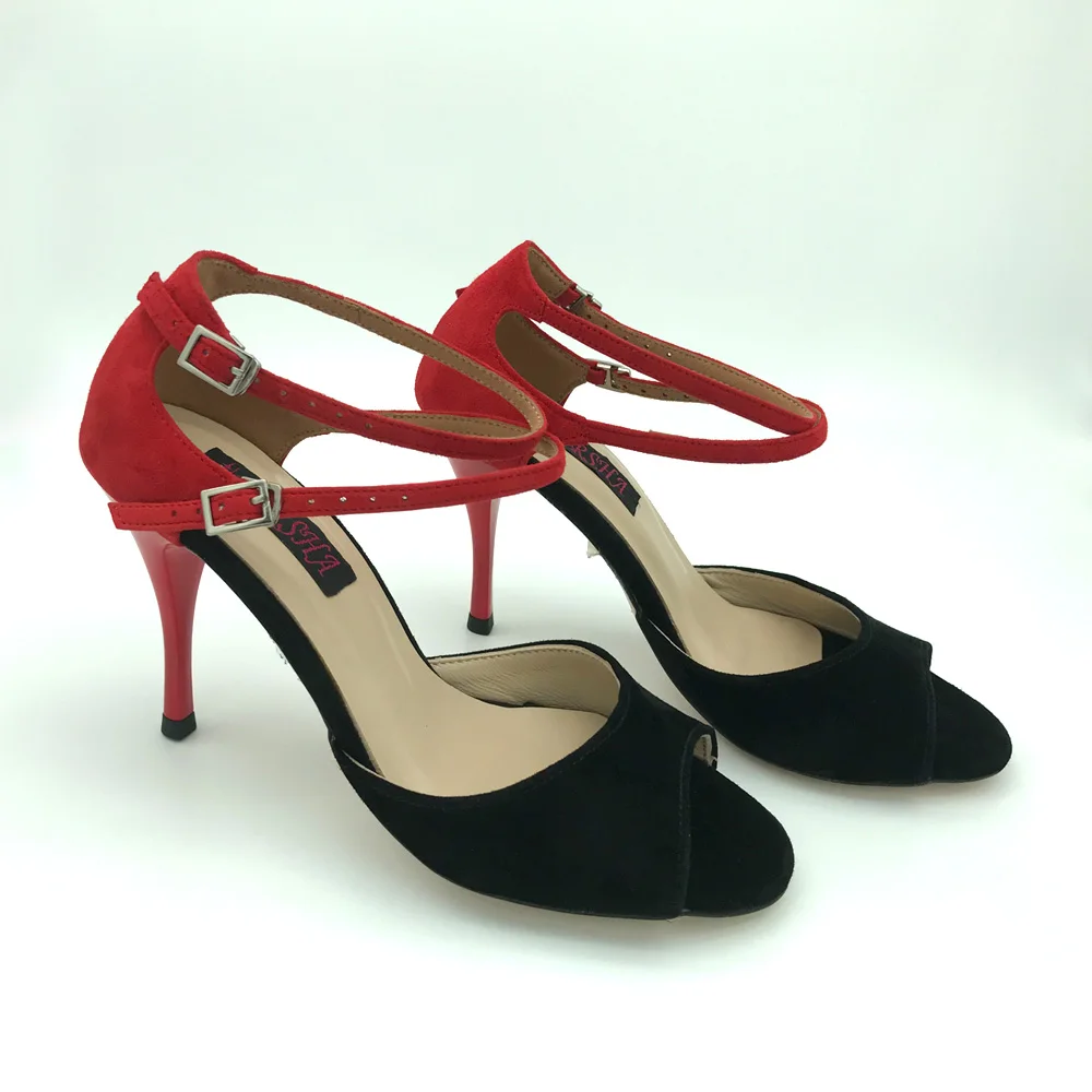 Zapatos de baile de Tango de Argentina para mujer, calzado Sexy para boda y fiesta, suela de cuero, T6257BRS, novedad