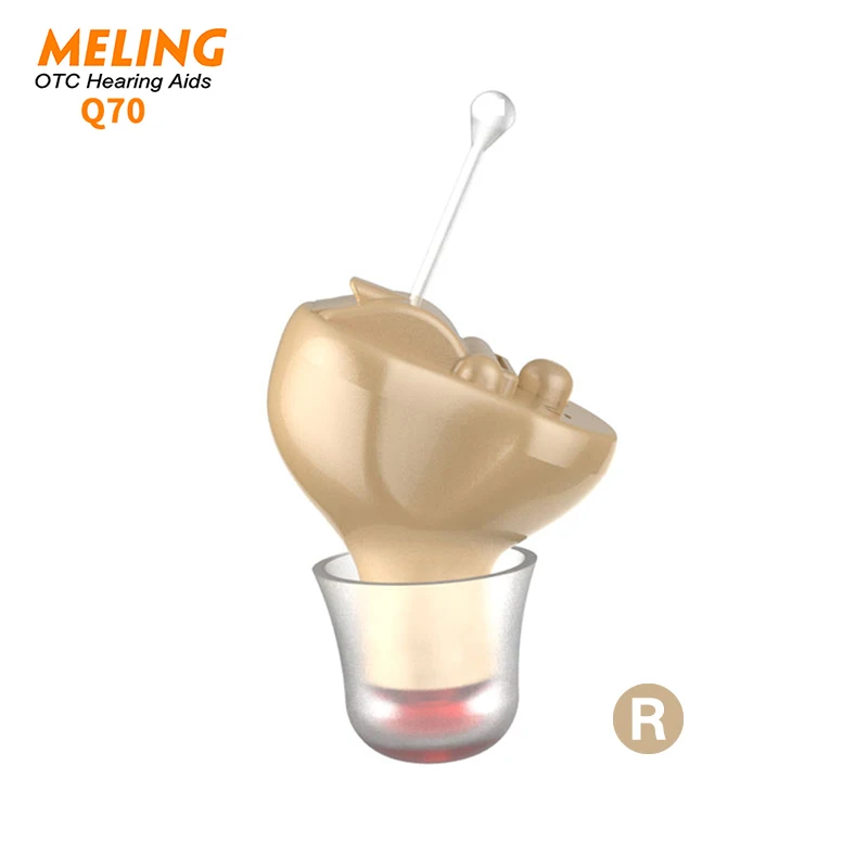 

Meling Q70 Hearing Aids for Seniors and Adults with Noise Reduction and Feedback Cancellation ITC Personal Sound Amplifier