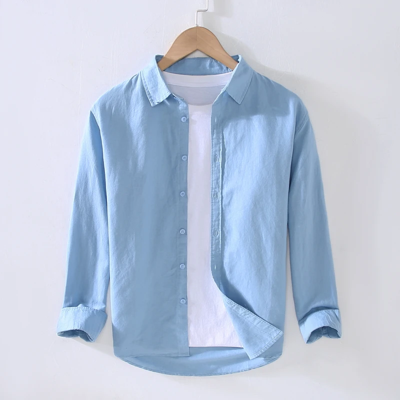 New Suehaiwe's Brand Italy Linen Shirts For Men Fashion Casual Comfortable More Colors Tops Clothing Chemise Camisa Masculina